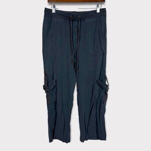 Wearables Pull On‎ Cargo Pants Small Capri Ankle Grunge Loose Fit Lagenlook Gray